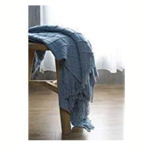 Textured Knit Throw Blanket